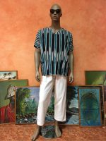 Boubou Bleu Et Noir – Image 3